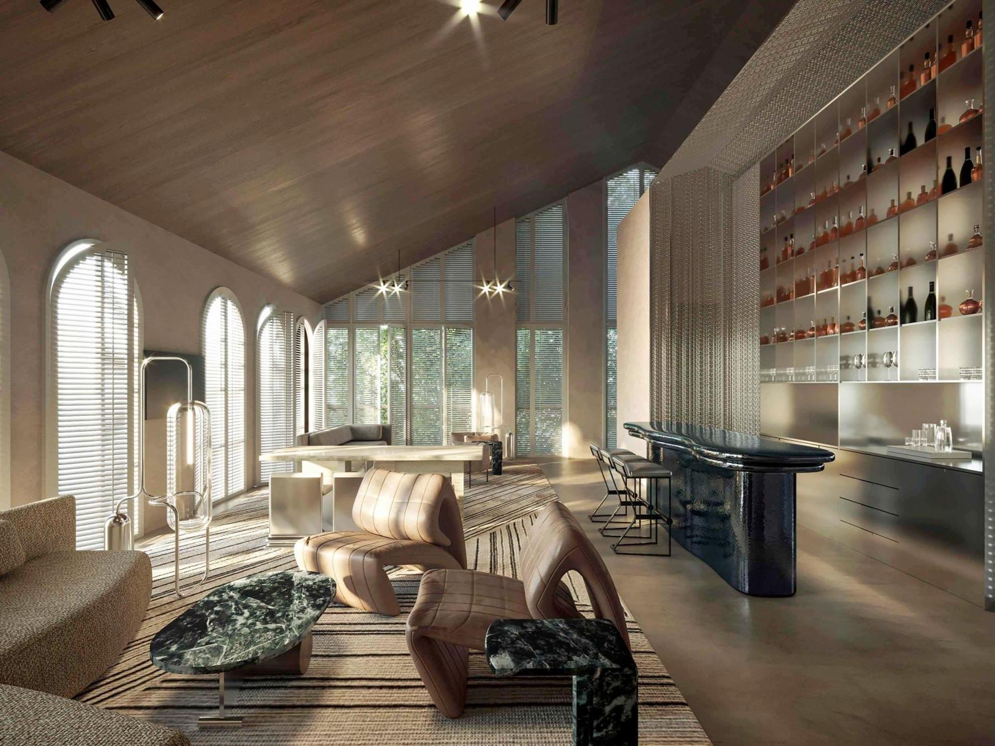 Mondrian Singapore Duxton Esterno foto The interior of the new wine museum